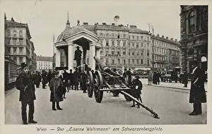Schwarzenbergplatz: Picture postcard. First World War