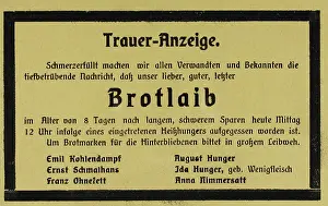 Cynical: Picture postcard. First World War