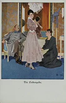 Karte: Picture Postcard. First World war