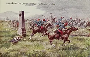 Uhlans: Picture postcard. First World War