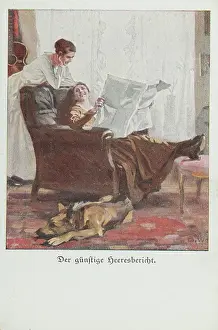 Karte: Picture Postcard. First World war