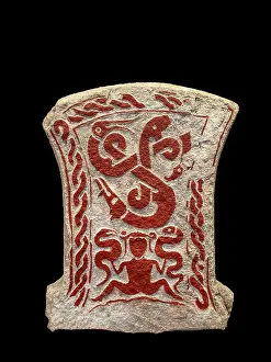 Arvid: Picture stone, Gotland Museum, Visby, Gotland, Sweden