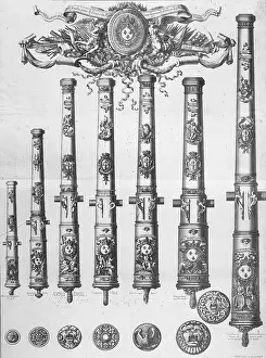 Foundries: Pieces of artillery melted down in the king's service