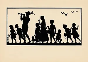 Schirmer: The Pied Piper in silhouette