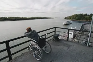 Omsk: Pier on Irtysh river