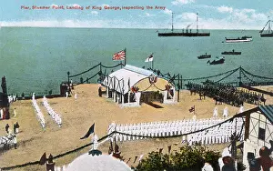 Marquee: Pier, landing of King George V, Aden