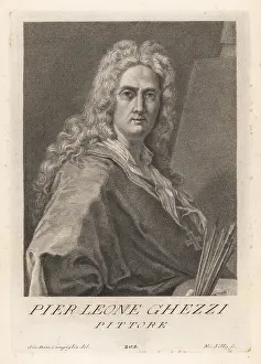 Uffizi: Pier Leone Ghezzi, Italian Rococo painter, 1674-1755