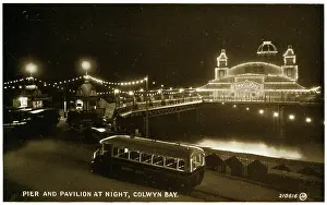Colwyn: Pier at Night, Colwyn Bay, Conwy