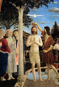Baptism: Piero della Francesca (c.1420-1492). Italian painter. The Ba