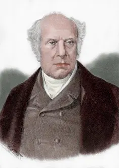 Parliamentary: Pierre Antoine Berryer (1790-1868). Colored engraving
