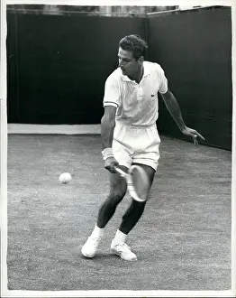 Otway: Pierre Darmon in tennis match at Wimbledon