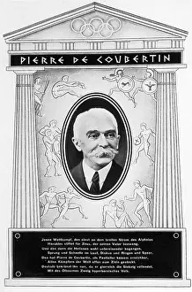 Zurich: Pierre du Coubertin, 1936
