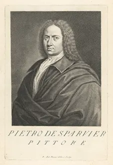 Pietro Antonio Pazzi: Pierre Esparvier, French painter, 1663-1731