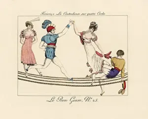 Decollete: Pierre Forioso and his troupe of rope dancers