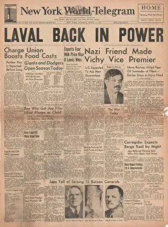 Yelets: Pierre Laval Returned at Vice Premier