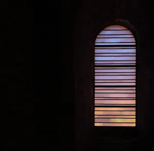Colourless: Pierre Soulages window, Abbatiale Sainte-Foy