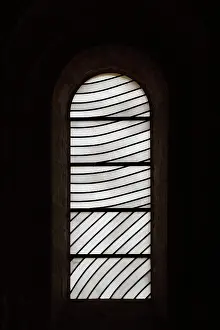 Fides: Pierre Soulages window, Abbatiale Sainte-Foy