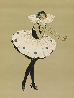 Pierrette: Pierrette performing at a concert, WW1