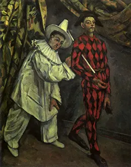 Pierrot: Pierrot and Harlequin, by Paul Cezanne