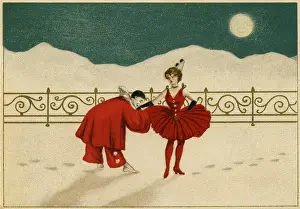 Pierrette: Pierrot & pierette in red