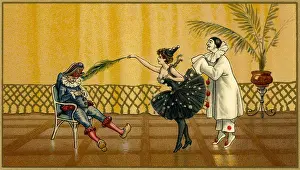 Pierrette: Pierrot, pierrette and jester