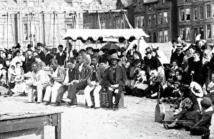 Pierrots: Pierrots on the beach, Blackpool, Victorian period