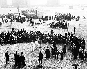 Pierrots: Pierrots on the beach, Blackpool, Victorian period