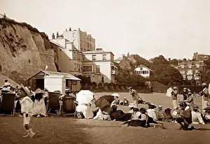 Pierrots: Pierrots on beach at Broadstairs