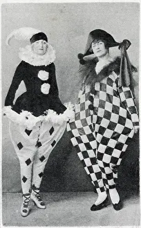 Stripey: Pierrots at the Dazzle Ball at the Albert Hall, 1919
