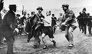 Marathon: Pietri Dorando during marathon at the olympic games, 1908