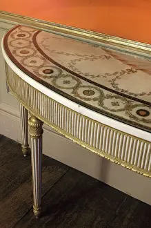 Semicircle: Pietro Bossi table, Drawing Room, Malahide Castle