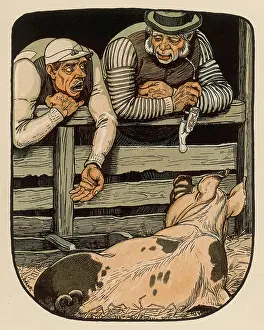 Pigsty: PIG & TWO ADMIRERS 1912