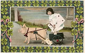Pig Pulling Wagon