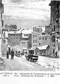Presumably: Pigeon Street in Berlin, 1885