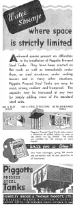 Horseley: Piggotts Pressed Steel Fluid Storage Tanks