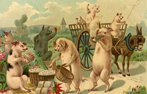 Personifying: Pigs at Market