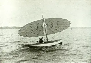Pilcher: Pilcher boat with umbrella sail