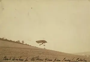 Pilcher: Pilcher Hawk in flight signed by Percy Pilcher
