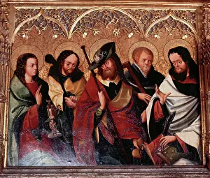 Pilgrimage: Pilgrim James. Altarpiece. Maranon. Navarre