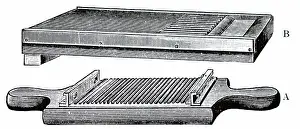 Pills: Pill machine consisting of two walnut boards with
