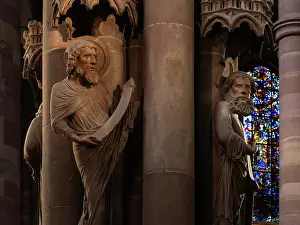 Munster: Pillar of Angels, Cathedrale Notre-Dame, Strasbourg, France