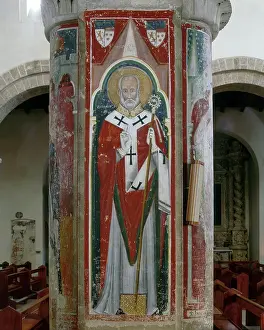 Nardo: Pillar with a fresco of