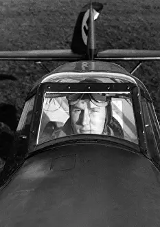 Aerodrome: Pilot in the cockpit of a fighter jet, 1938