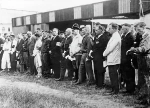 Ending: Pilots listening to a speech during a liberation