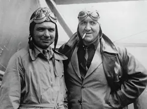 Staes: The two pilots Maurice Rossi (left)