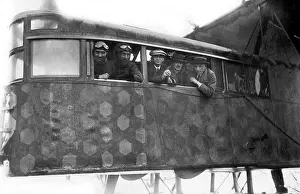 Vacationers: Pilots and passengers in a Gotha IV, 1919