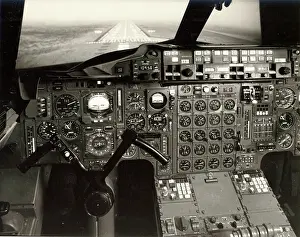 Filton: Pilot's view from the Concorde simulator at BAC Filton