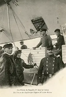 Cabins: The pilots of a Zeppelin enter their cabin