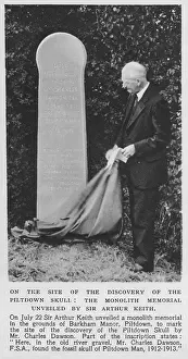 Monolith: Piltdown Man memorial, 1938