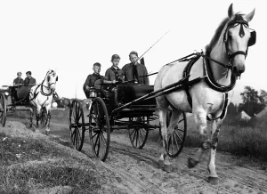 Pimpfs: Pimpfs drive a coach, 1933